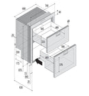 Fridge SS 2 Draw Vitrifrigo DW210