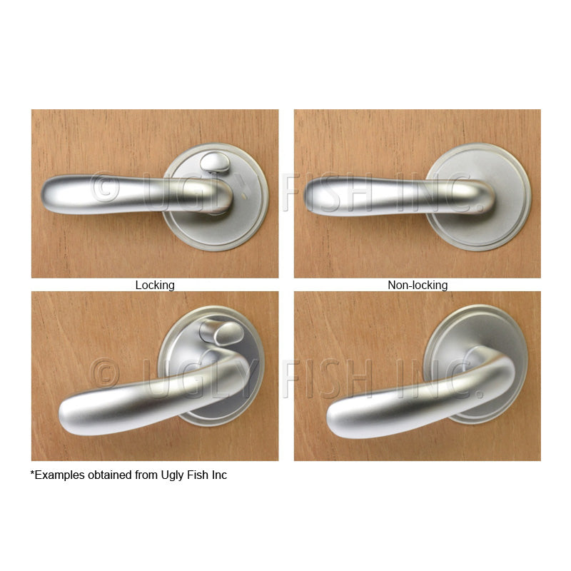 Chrome Locking Door Handle Left Outward Riviera Genuine Parts