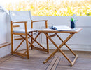NEW Riviera Teak Folding Side Table