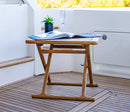 NEW Riviera Teak Folding Side Table