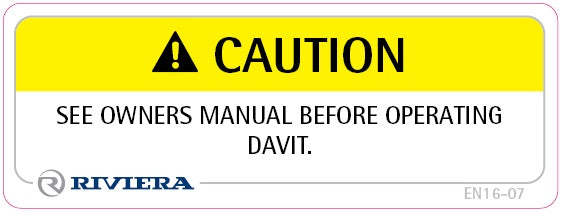 Label Safety See Owners Manual 16-07