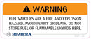 Label Safety Fuel Vapours Hazard 21-02