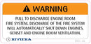 Label Safety Engine Room Fire System 21-06