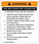 Label Safety Inlet For 110/220V 50ATO 22-00