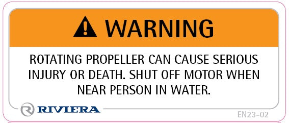 Label Safety Shut Off Motor 23-02