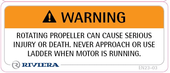 Label Safety Rotating Propeller 23-03