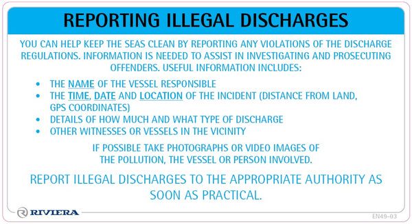 Label Safety Illegal Discharges 49-03