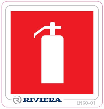 Label Safety Fire Extinguisher Location 60-01