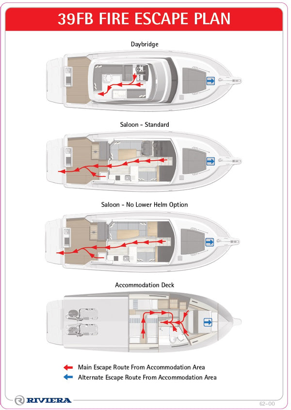 Label Safety Fire Escape Plan 39SMY 62-00