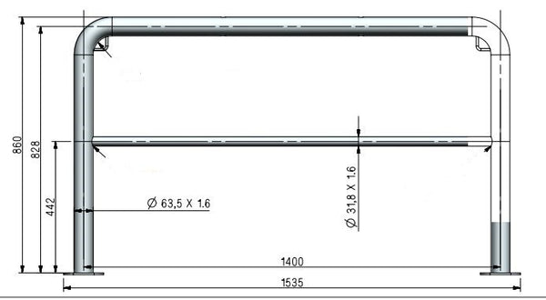 Rail Swim Platform Optional SS 395S