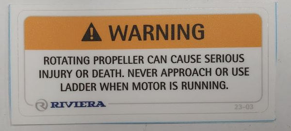 Label Safety Rotating Propeller 23-03