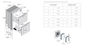 Fridge Double Drawer DW180 OCX2 RFX 12/24V