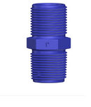 Nipple Crossover Composite 1" NPT/BSP Blue