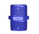 Nipple Crossover Composite 1.5" NPT/BSP Blue