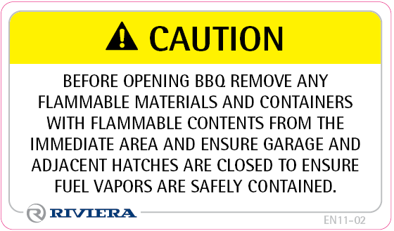 Label Safety Before Opening BBQ 11-02