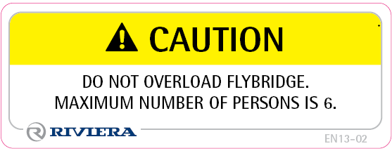 Label Safety Do Not Overload FB Max 6 13-02