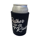 'Rather be on my Riviera' Stubby Cooler - Black
