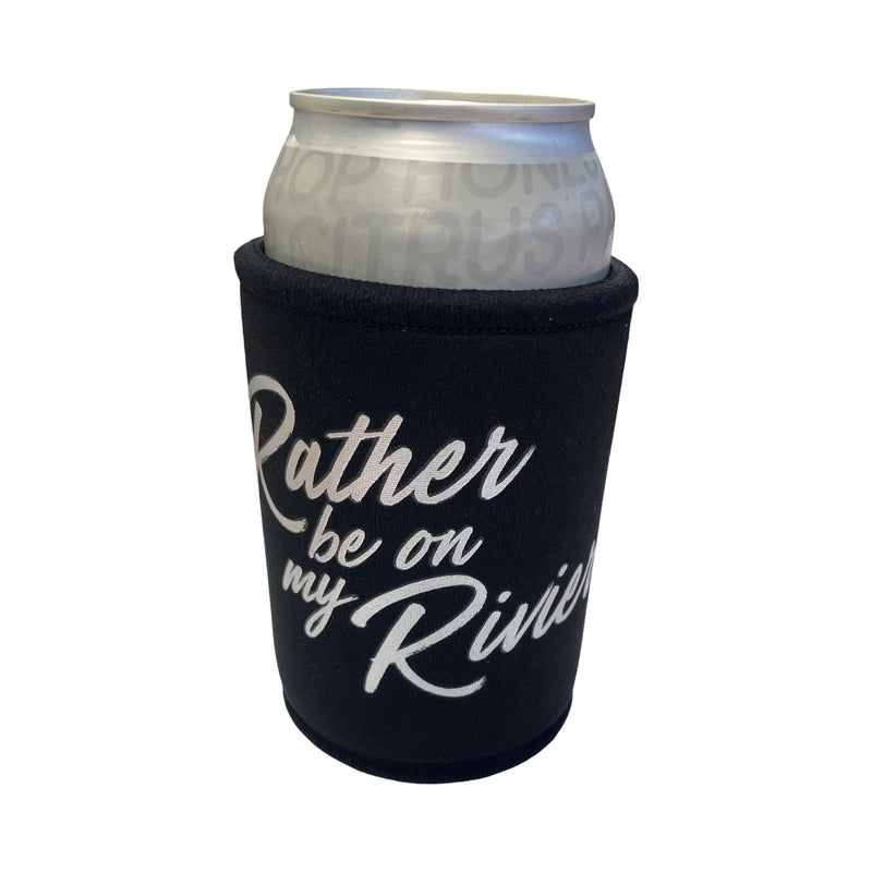 'Rather be on my Riviera' Stubby Cooler - Black