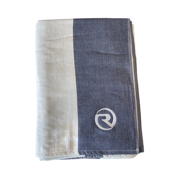 NEW Riviera Beach Towel Block Stripe - Indigo