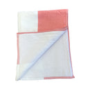 NEW Riviera Beach Towel Block Stripe - Coral