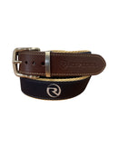 NEW Riviera Men's Belt Leather Brown/Navy