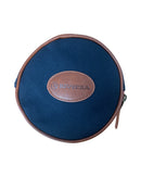 NEW Riviera Men's Belt Leather Brown/Navy with pouch
