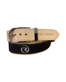NEW Riviera Ladies Belt Leather Natural/Navy
