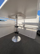 GRP TABLE WITH STAINLESS DRINK HOLDERS