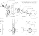 Chrome Locking Door Handle - Right Outward