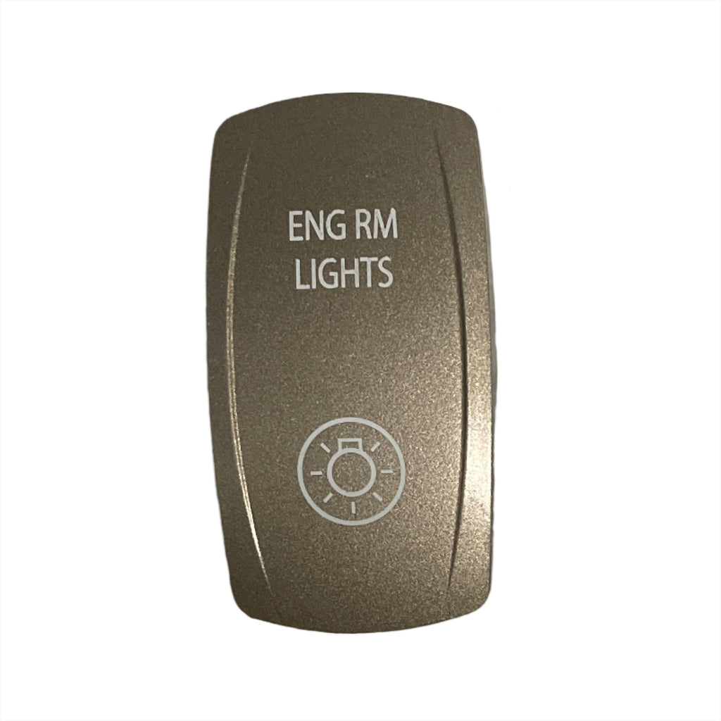 Actuator Switch Cover Engine Room Lights - Silver – Riviera Genuine Parts