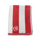 NEW Riviera Beach Towel Coral/White Stripe