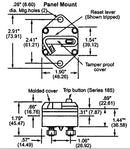 Heavy Duty Circuit Breaker 100A Panel Mount
