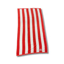 NEW Riviera Beach Towel - Coral/White Stripe