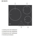 Cooktop Miele 3 Zone Ind. KM7200FR 240v