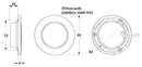 Warm White EuroLED 95 24V LED Downlight