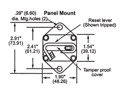 Circuit Breaker Busman Mount Panel 80A