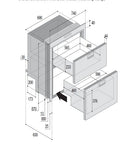 Fridge/Freezer/Icemaker 2 Drawer DW210 110V