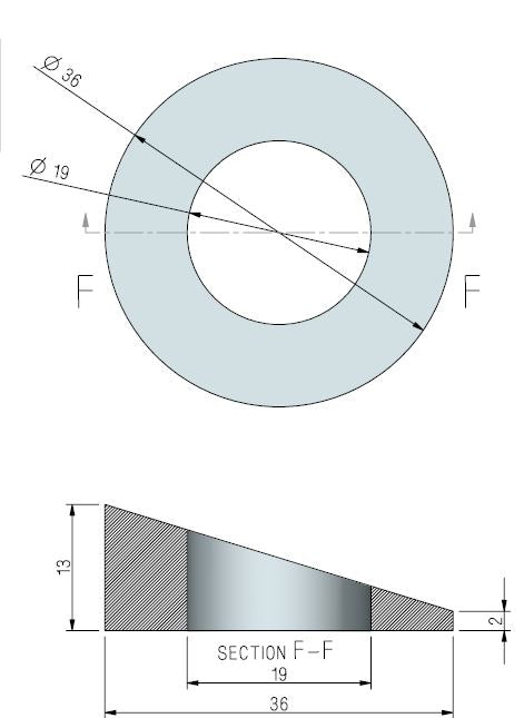 Wedge 13mm Targa Stand Uplighting SS