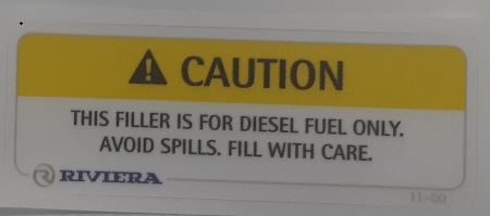 Label Safety Diesel Fuel Only 11-00