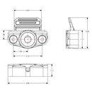 Latch Sundeck Low Profile Taco White 64SM