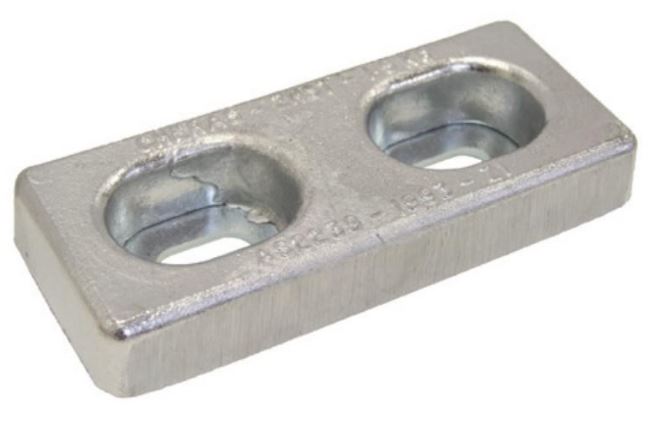 Anode Zinc Slotted Rectangle