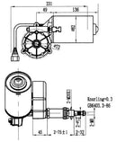 Wiper Motor Port TWEM2930-24V-60-75-L