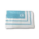 NEW Riviera Beach Towel - Aqua/White