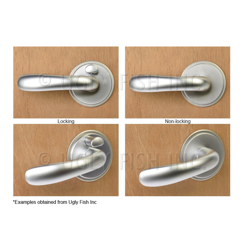 Chrome Locking Door Handle - Right Outward
