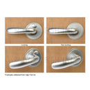 Chrome Locking Door Handle - Left Inward