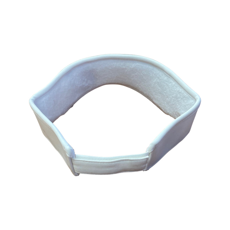 NEW Headwear Visor 3D Logo White